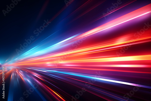 Abstract Light Trails Background no people background illustration