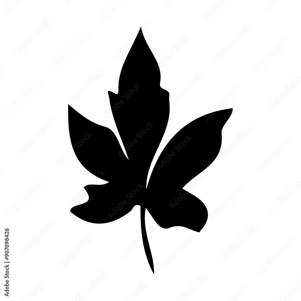 Maple leap vector silhouette Maple leap vector silhouette