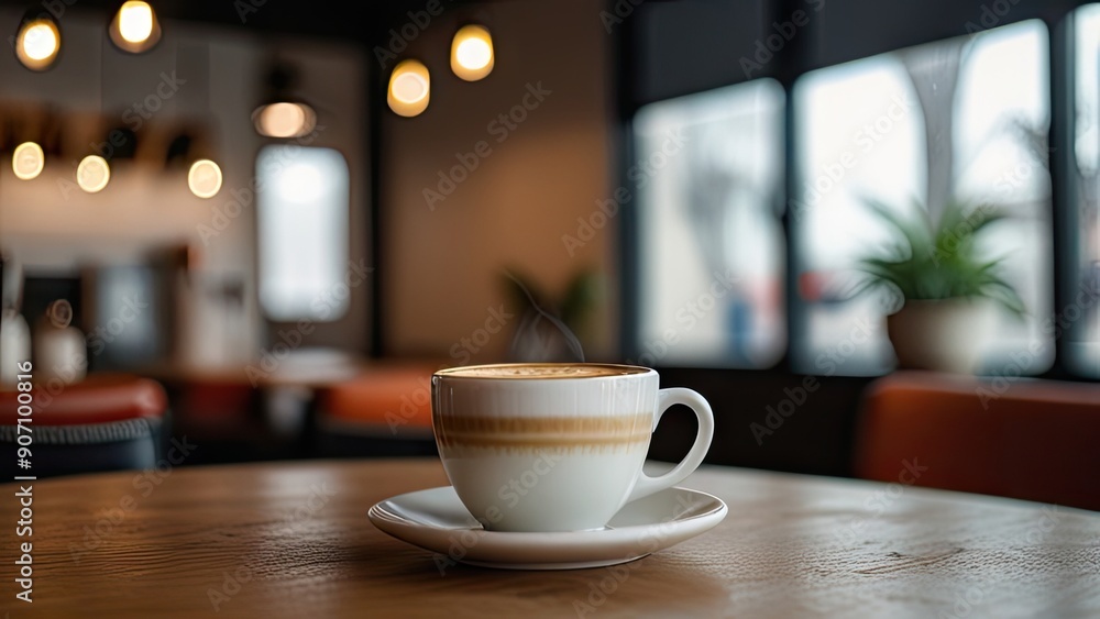 coffe latte top pose of cup to see latte with white background coffe latte top pose of cup to see latte with white background