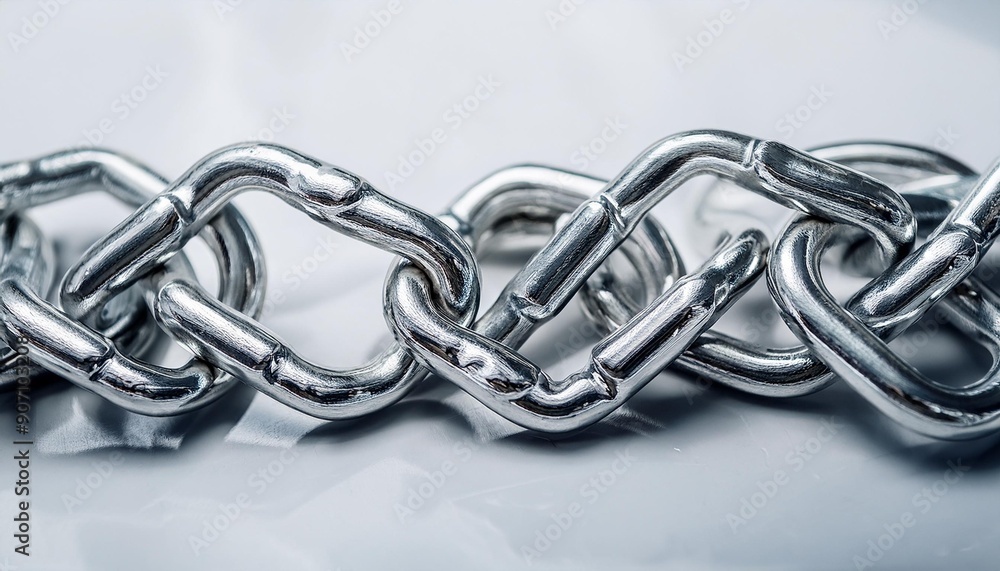 Obraz premium metal chain