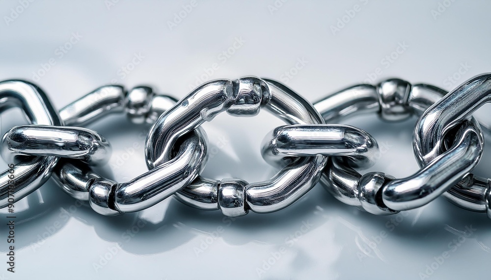 Obraz premium metal chain