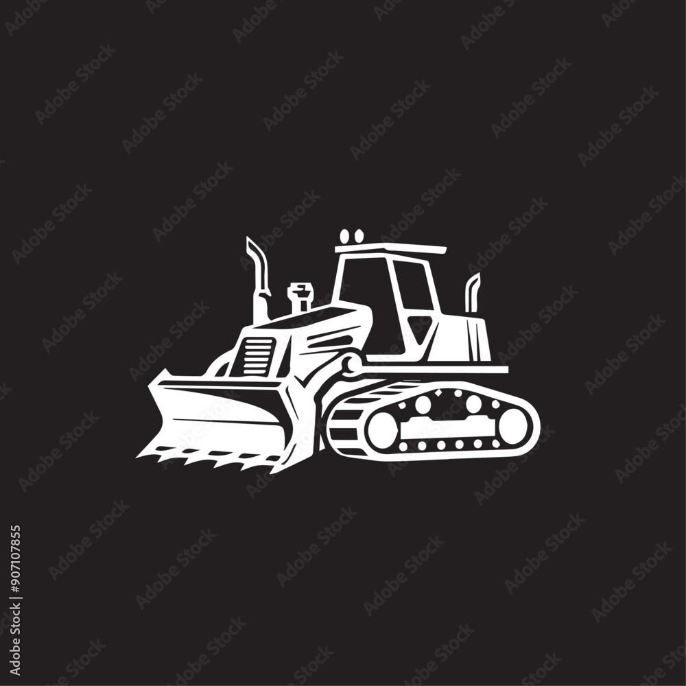 Bulldozer in cartoon, doodle style . Image for t-shirt, web, mobile apps and ui. Isolated 2d vector illustration in logo, icon, sketch style, Eps 10, black and white. AI Generative Bulldozer in cartoon, doodle style . Image for t-shirt, web, mobile apps and ui. Isolated 2d vector illustration in logo, icon, sketch style, Eps 10, black and white. AI Generative