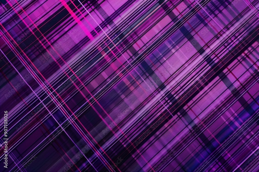 Abstract purple and pink plaid background, modern pattern with diagonal lines Abstract purple and pink plaid background, modern pattern with diagonal lines