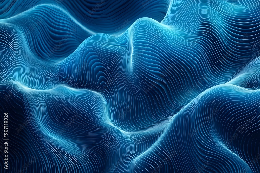 Dynamic Abstract Blue Wave Patterns Background Dynamic Abstract Blue Wave Patterns Background