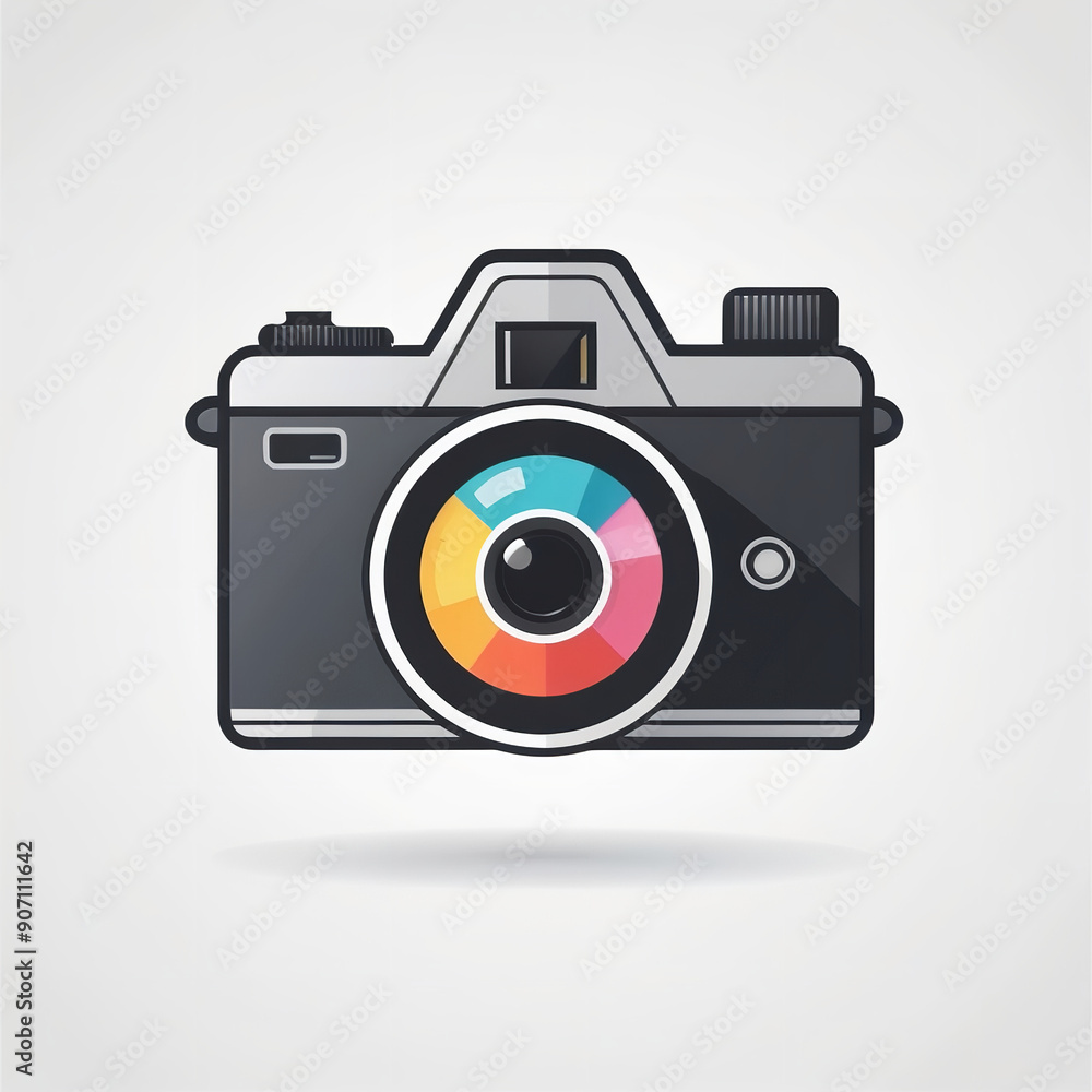 Camera icon, Flat illustration of vector icon Camera icon, Flat illustration of vector icon