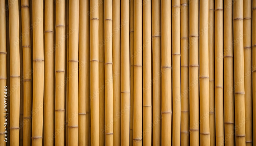Fototapeta premium A background showcasing a natural bamboo texture with vertical striations and a light, warm tone, creating a fresh and eco-friendly look. Multiple variations available