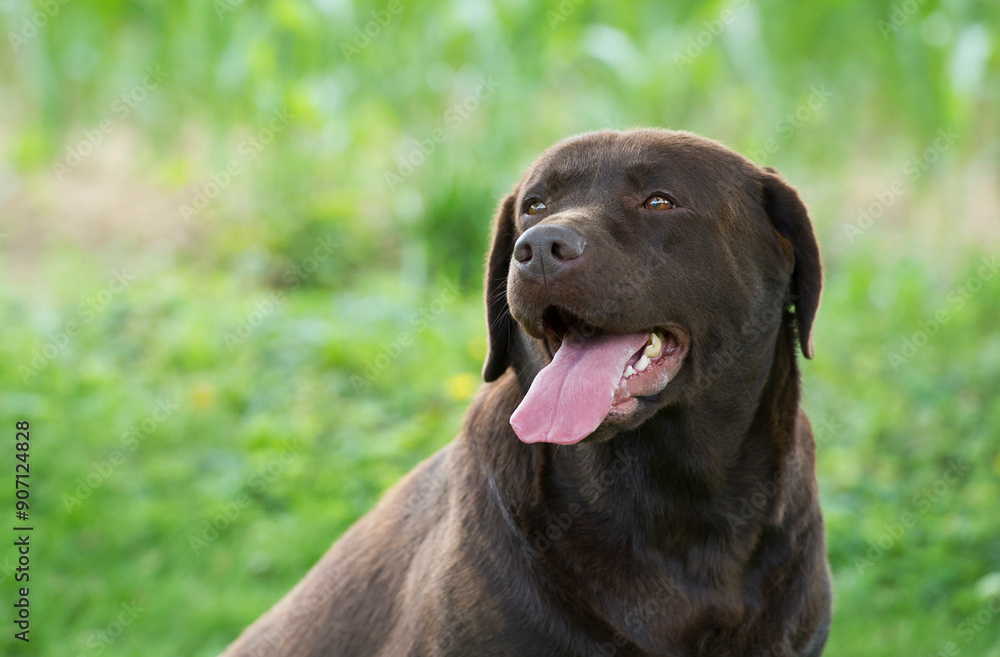 Porträt eines braunen Labrador Retriever Porträt eines braunen Labrador Retriever