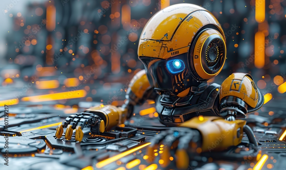 An AI chatbot linked to a computer processing unit. An AI chatbot linked to a computer processing unit.