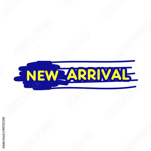 abstract new arrival tag