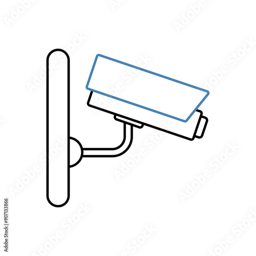 cctv concept line icon. Simple element illustration. cctv concept outline symbol design.