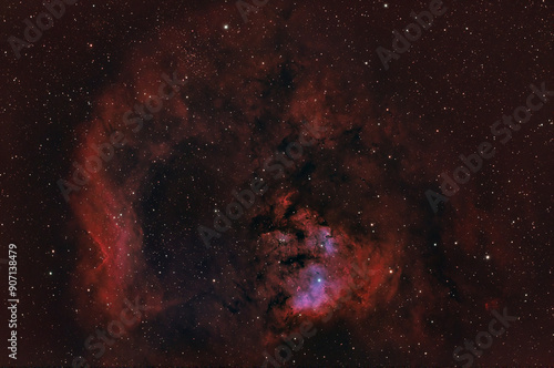 V398 Cephei emmision nebula located in Cepheus Constellation photo