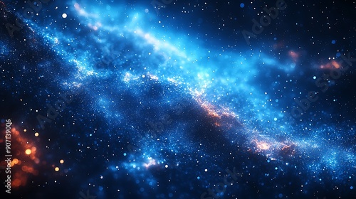 Wallpaper Mural  Abstract Blue Glitch Background  Torontodigital.ca