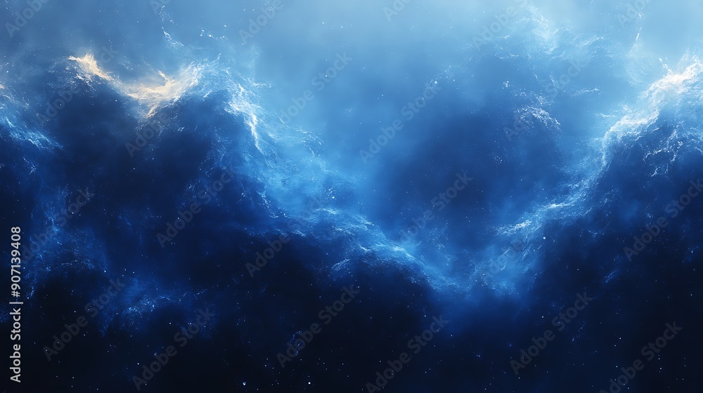 Obraz premium Abstract Blue Glitch Background 