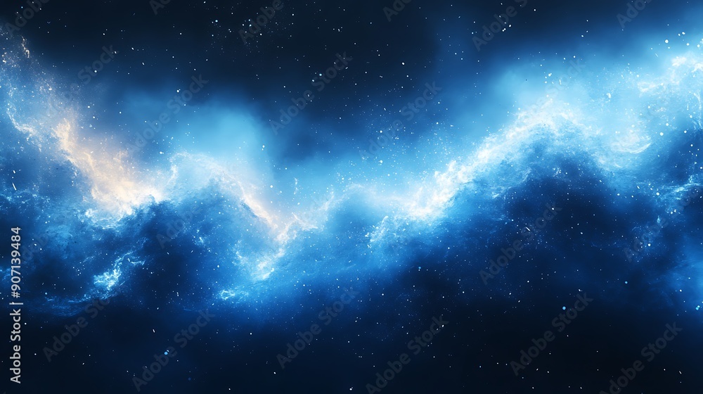 Obraz premium Abstract Blue Glitch Background 