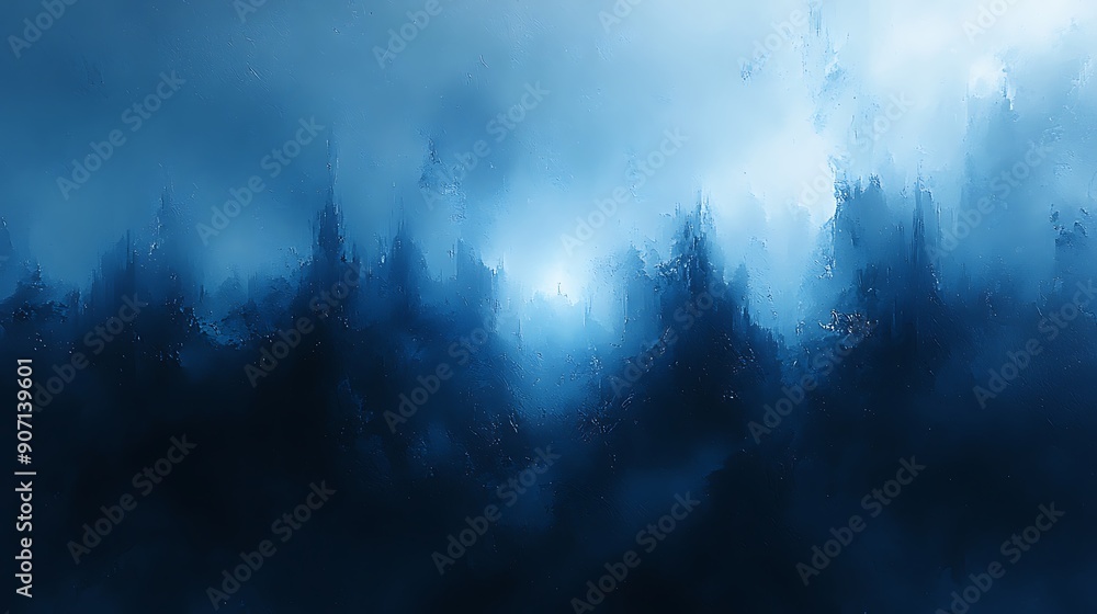 Fototapeta premium Abstract Blue Glitch Background 