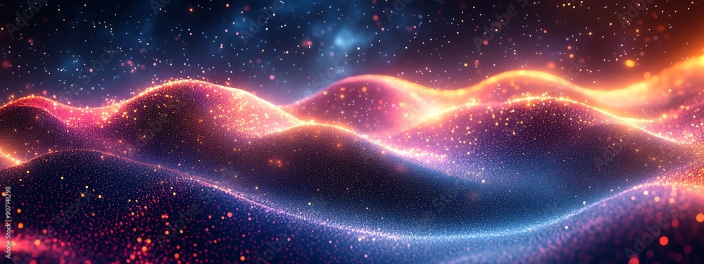 Obraz premium Abstract Digital Landscape 