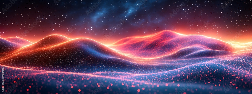 Fototapeta premium Abstract Digital Landscape 
