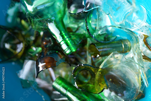 Photography Broken glass bottles, background, texture