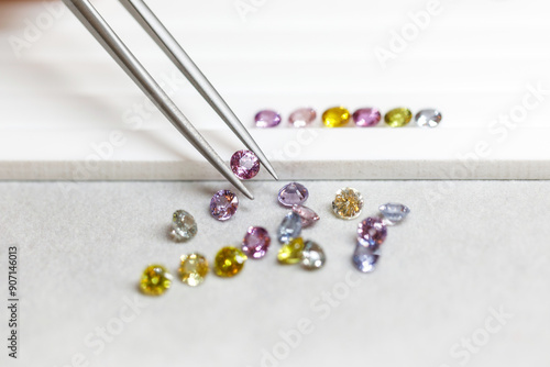Fotografie multi-colored sapphires