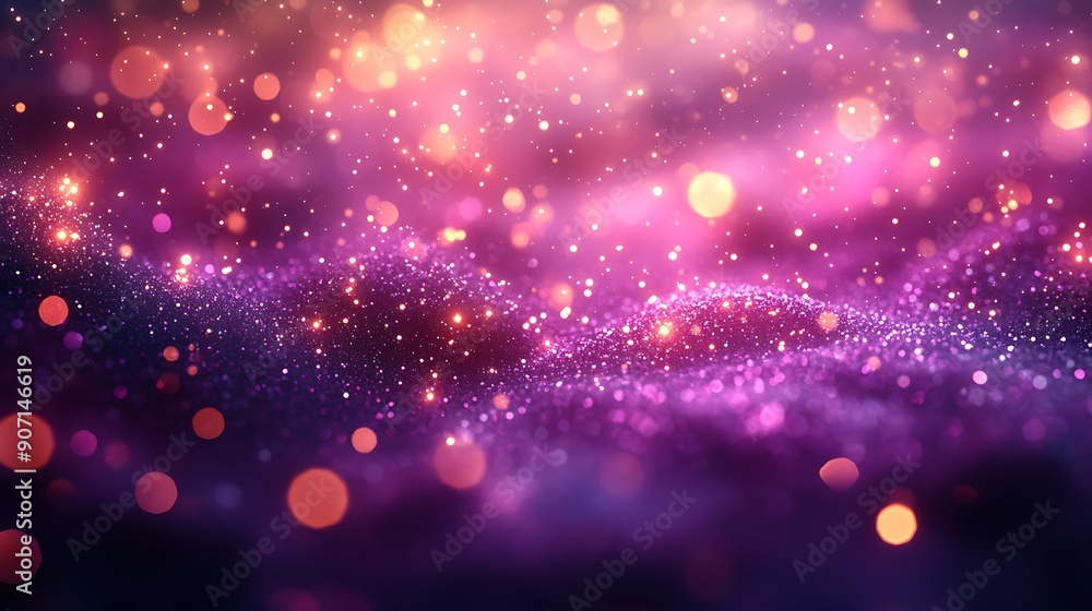 Abstract Purple and Gold Bokeh Background Abstract Purple and Gold Bokeh Background