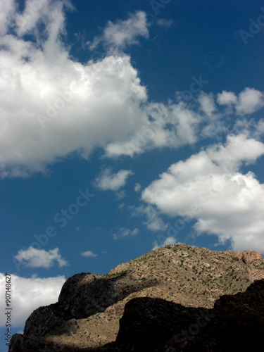 Mountain Range - Rocky - Tucson Oro Valley Arizona with blue sky