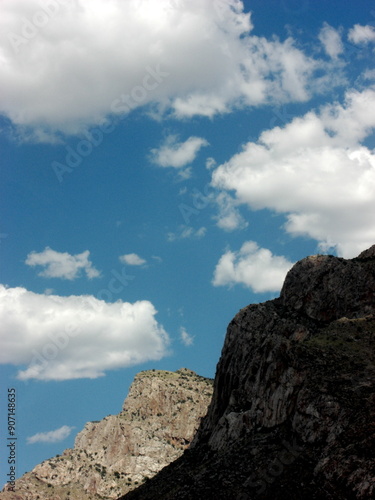 Mountain Range - Rocky - Tucson Oro Valley Arizona with blue sky