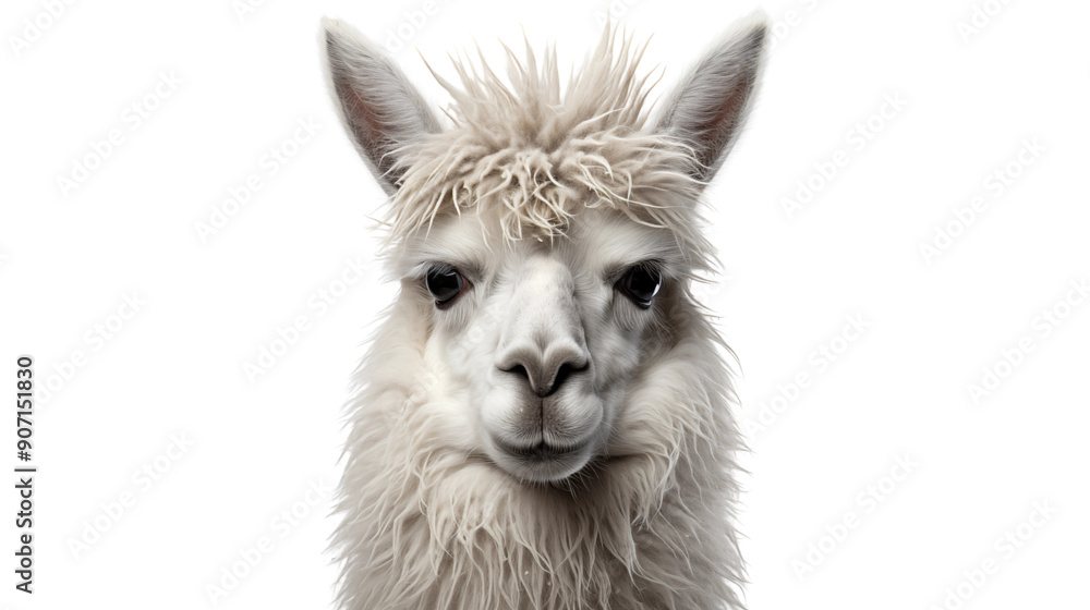Obraz premium Llama transparent background.