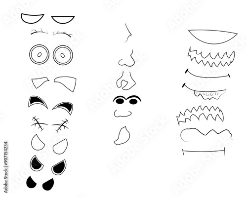 caras de halloween