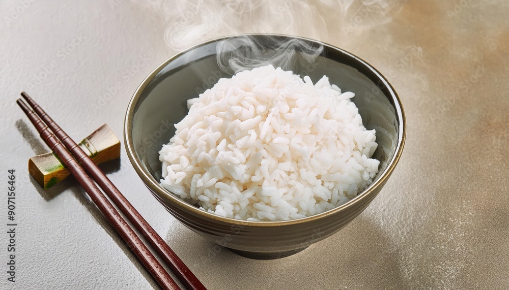 Steamed rice in bowl freshly cooked and ready to serve, simplicity and deliciousness of this staple food, perfect for any meal and enjoyed in various cuisine, Staple food, source of carbohydrate. Steamed rice in bowl freshly cooked and ready to serve, simplicity and deliciousness of this staple food, perfect for any meal and enjoyed in various cuisine, Staple food, source of carbohydrate.