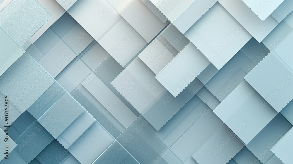 Light blue and white background with geometric shapes Light blue and white background with geometric shapes