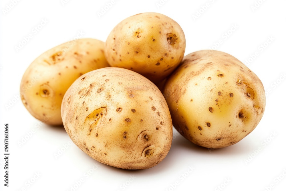 potato, isolated on white background, full depth of field , ai potato, isolated on white background, full depth of field , ai