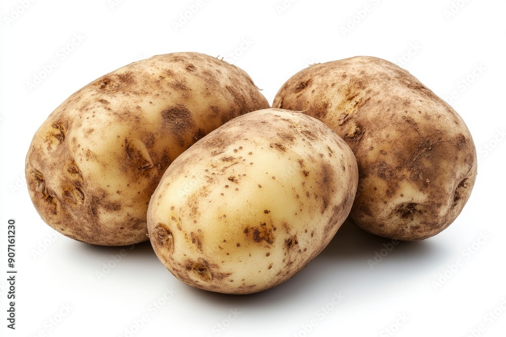 potato, isolated on white background, full depth of field , ai potato, isolated on white background, full depth of field , ai