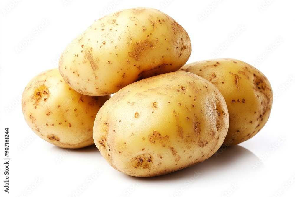 potato, isolated on white background, full depth of field , ai potato, isolated on white background, full depth of field , ai