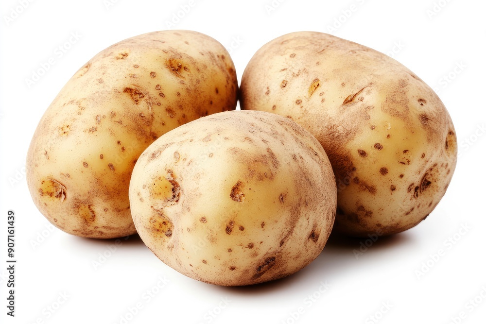 potato, isolated on white background, full depth of field , ai potato, isolated on white background, full depth of field , ai