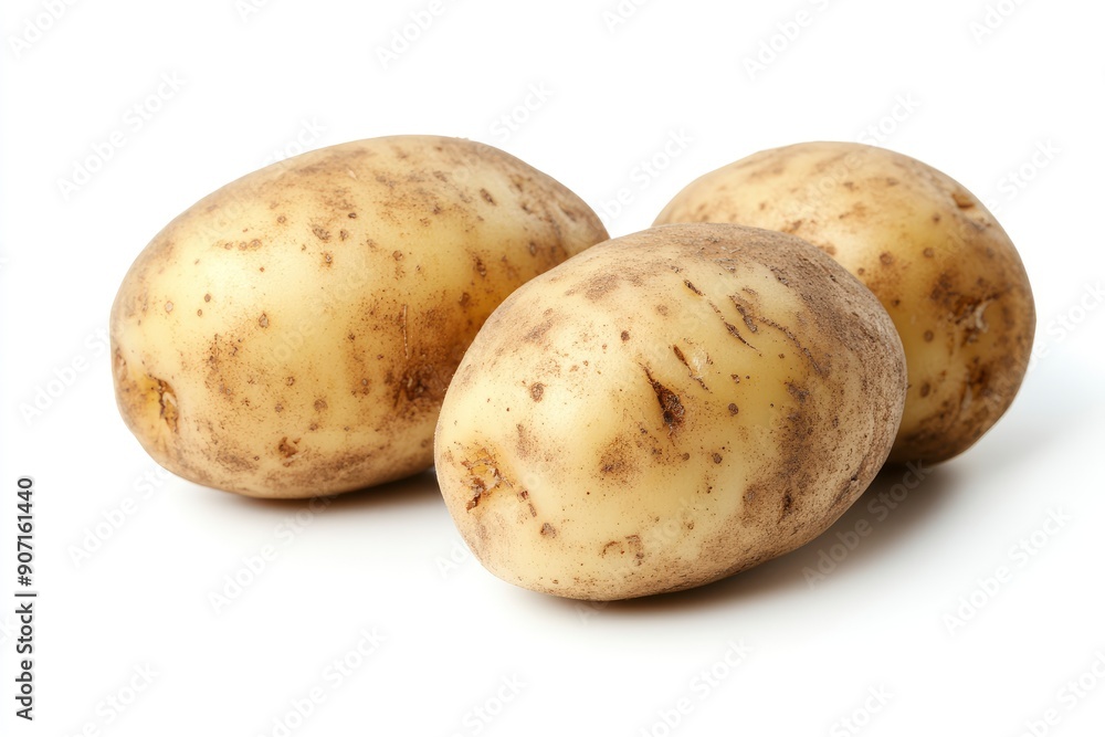 potato, isolated on white background, full depth of field , ai potato, isolated on white background, full depth of field , ai