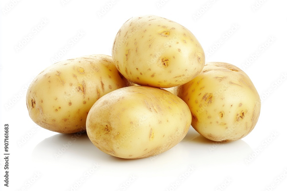 potato, isolated on white background, full depth of field , ai potato, isolated on white background, full depth of field , ai