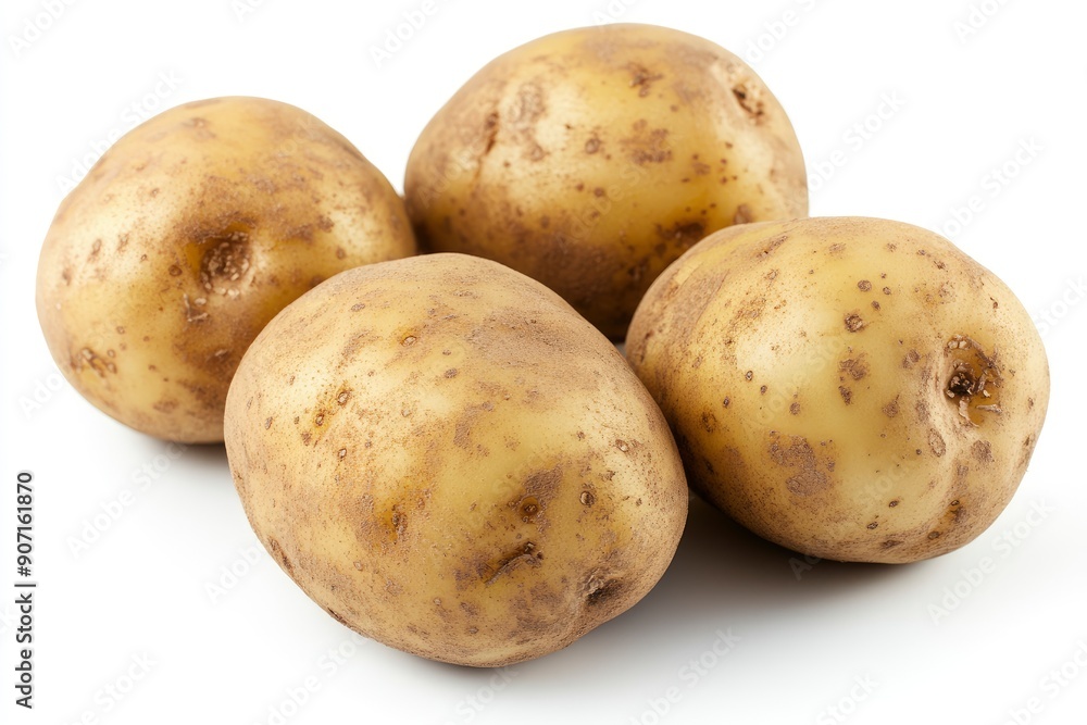 potato, isolated on white background, full depth of field , ai potato, isolated on white background, full depth of field , ai
