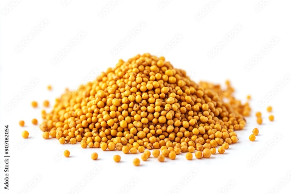 mustard isolated on white background, full depth of field , ai mustard isolated on white background, full depth of field , ai