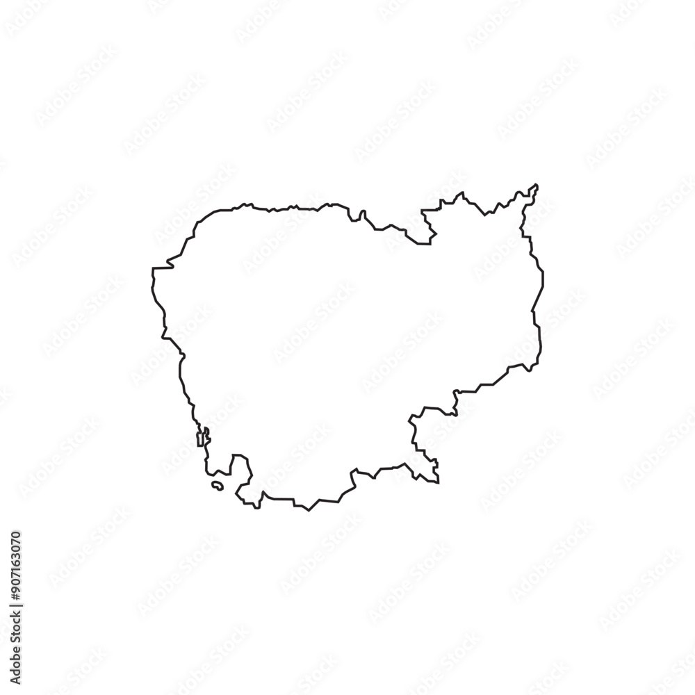 Cambodia map icon Cambodia map icon