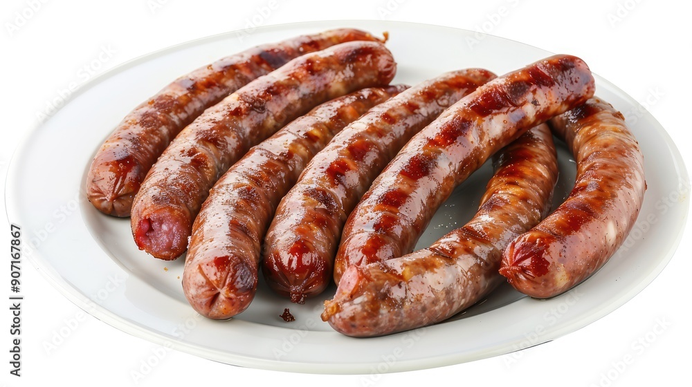 sausage on a plate sausage on a plate