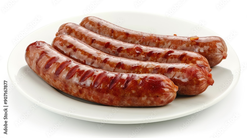 sausage on a plate sausage on a plate