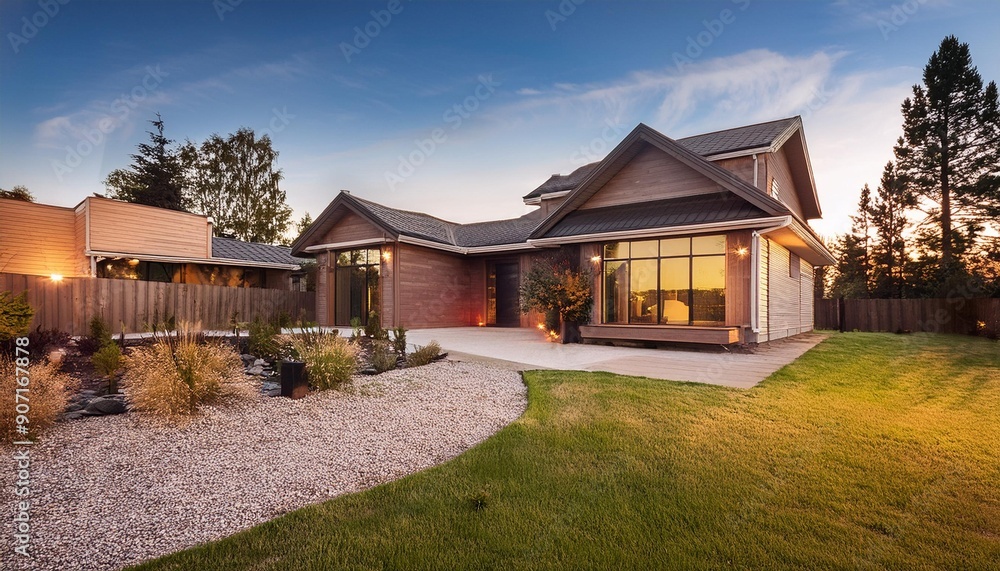 Obraz premium Beautiful Home Exterior, Home or house building Exterior