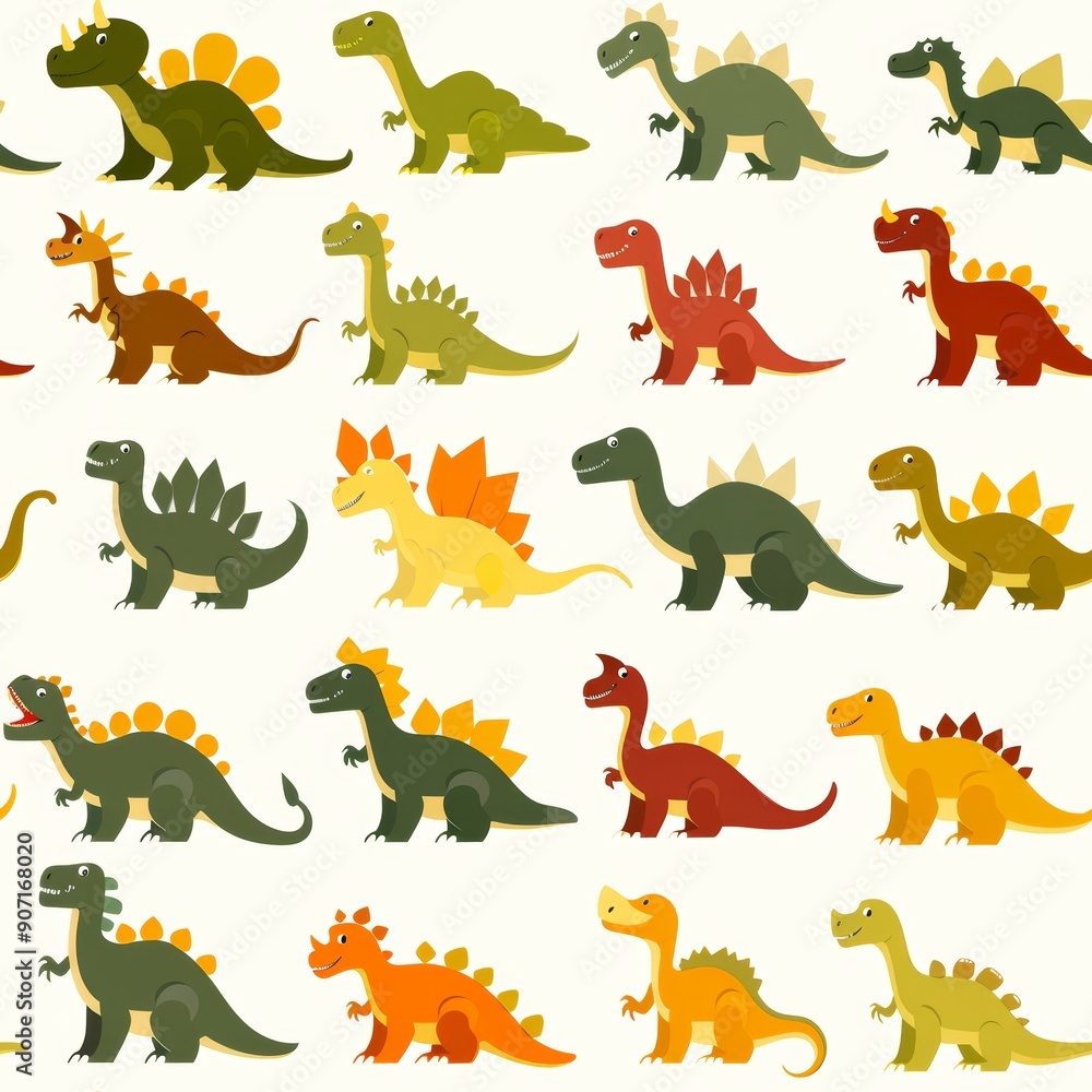 A collection of 38 unique illustrations of colorful dinosaurs, ideal for childrens books, educational materials, or projects. Each dino showcases a vibrant color scheme A collection of 38 unique illustrations of colorful dinosaurs, ideal for childrens books, educational materials, or projects. Each dino showcases a vibrant color scheme