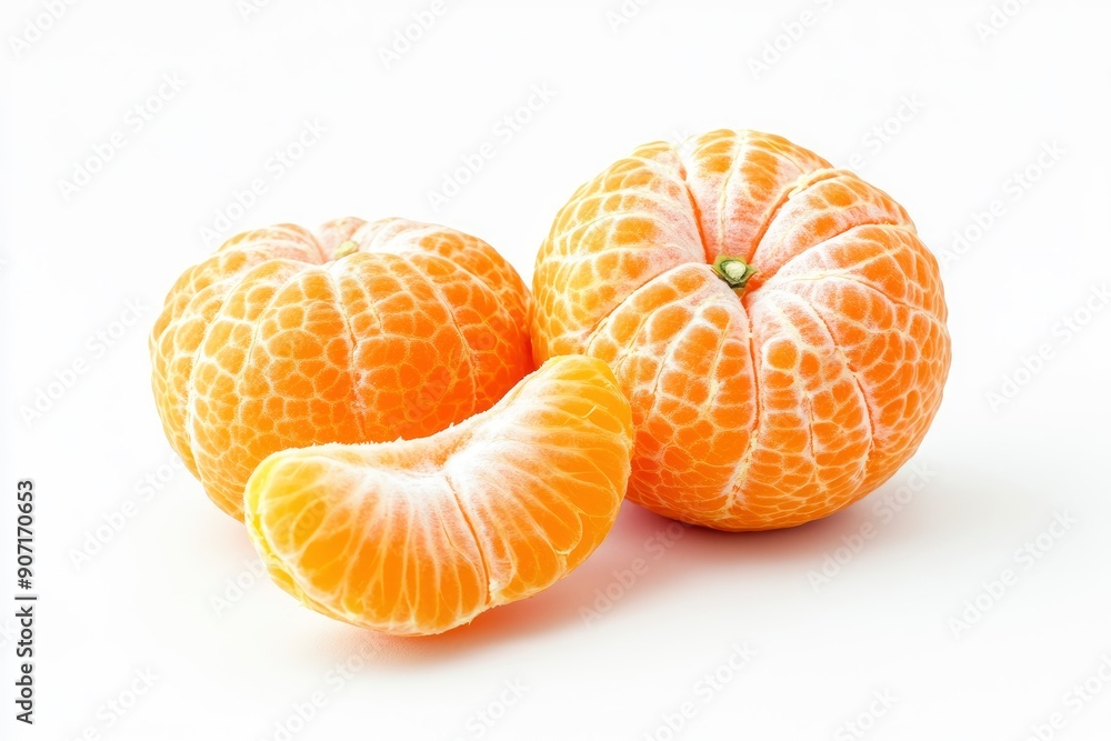 mandarin, tangerine, isolated on white background, full depth of field , ai mandarin, tangerine, isolated on white background, full depth of field , ai