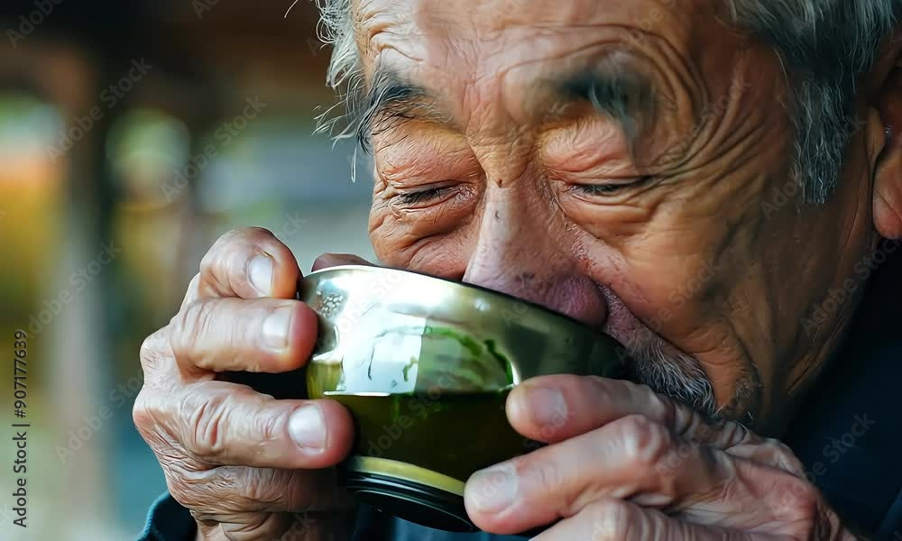 Elderly Man Enjoying Traditional Green Tea with Ai generated.
Elderly Man Enjoying Traditional Green Tea with Ai generated.