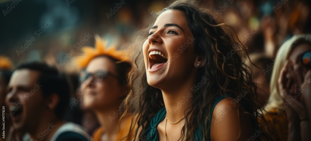 Football fervor, fans enjoying cheering game football team, electrifying atmosphere and collective enthusiasm, with every cheer reflecting deep connection to their team. Football fervor, fans enjoying cheering game football team, electrifying atmosphere and collective enthusiasm, with every cheer reflecting deep connection to their team.