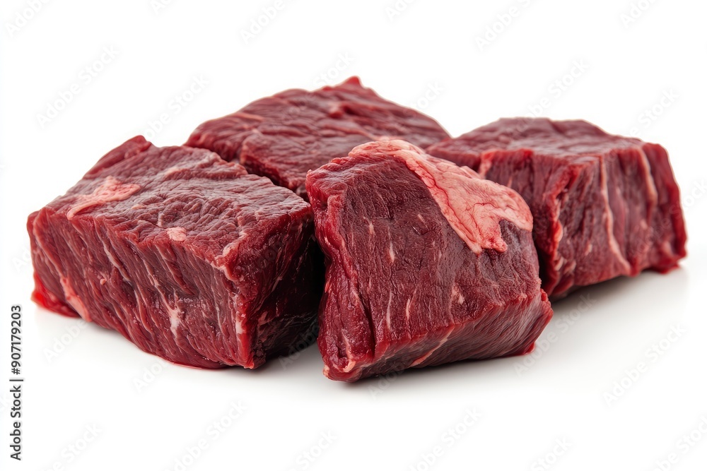 meat, beef, isolated on white background, full depth of field , ai meat, beef, isolated on white background, full depth of field , ai
