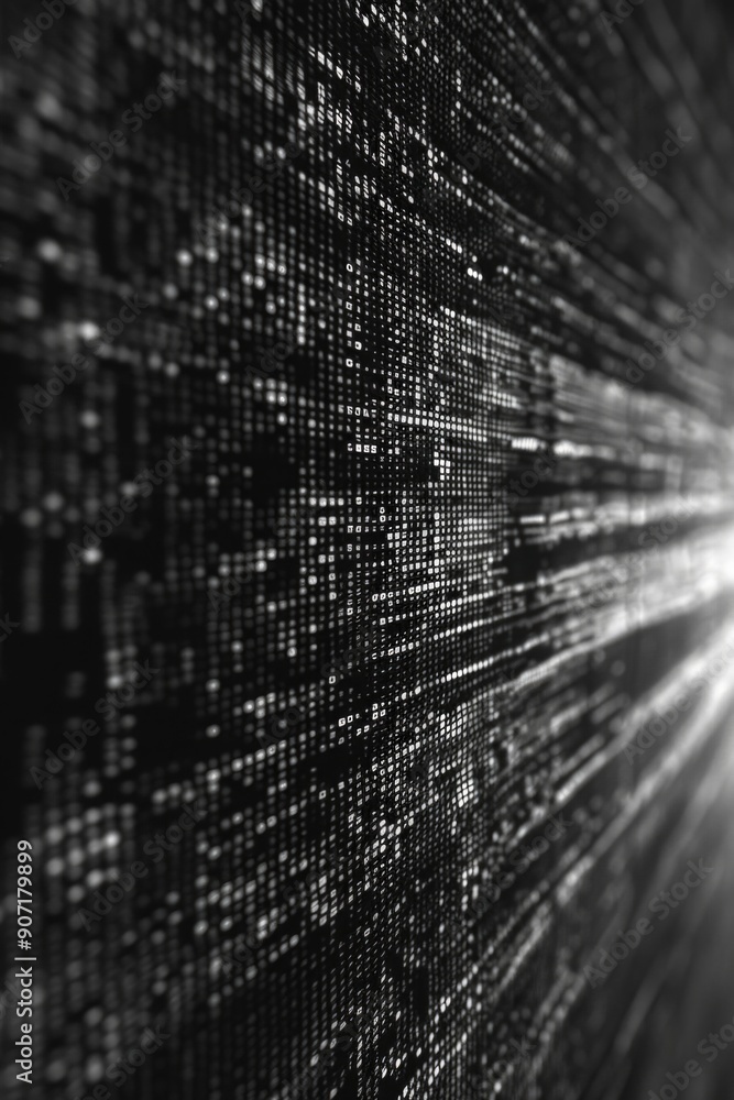 A classic black and white image of an old computer screen A classic black and white image of an old computer screen