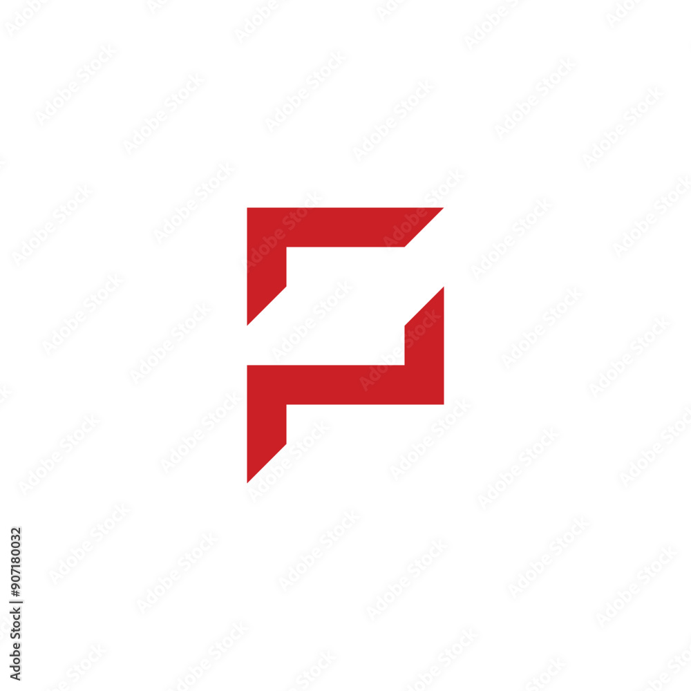 Letter N and P modern geometric symbol simple logo vector Letter N and P modern geometric symbol simple logo vector