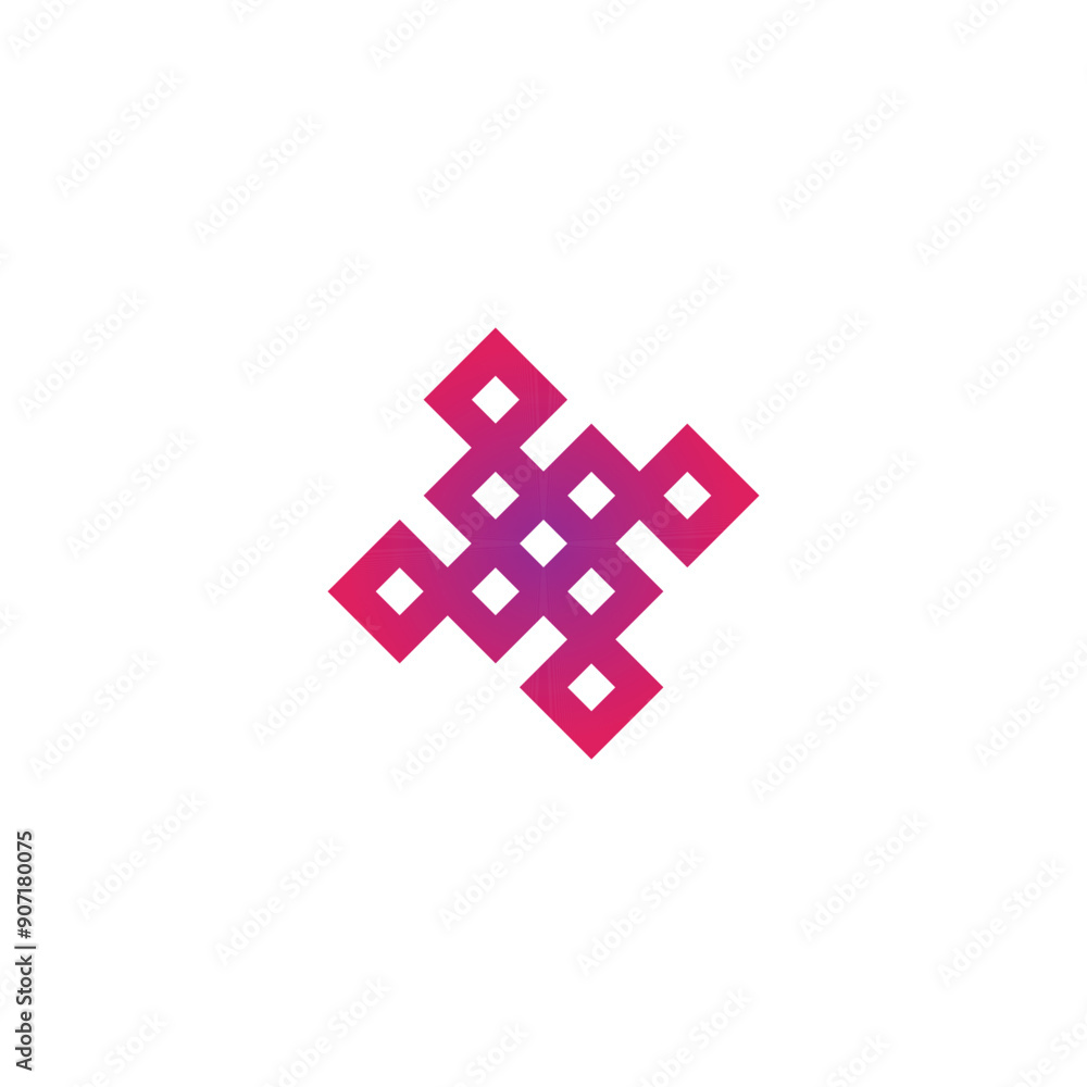 Obraz premium Squares, decor geometric symbol simple logo vector